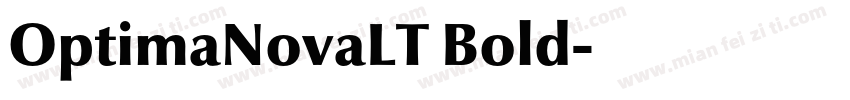 OptimaNovaLT Bold字体转换